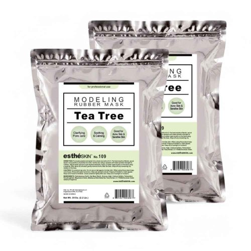 estheSKIN No.109 Tea Tree Modeling Mask Powder for Professional Facial Treatment, 35 Oz. (2 pack)