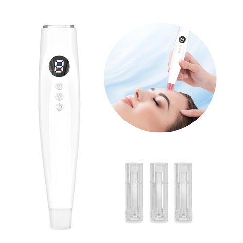 Facial Skin Care Product absorbs Device, LED Light Therapy face Massager, Thermal and Ice Cooling Roller