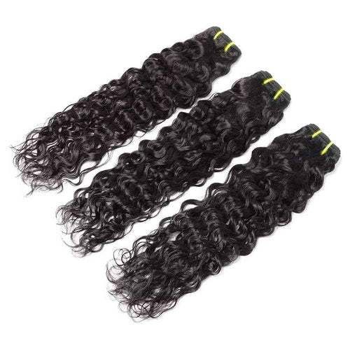 14 16 18 Inch Water Wave Bundles Human Hair 100% Unprocessed Curly Brazilian Virgin Hair Wet And Wavy 3 Bundles Human Hair Natural Black