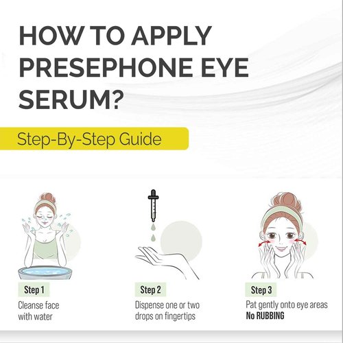 BAO Laboratory Persephone Eye Serum Oil (15 ML) | Sacha Inchi Oil, Bisabolol and Vitamin C & E | Eye Serum for Wrinkles, Finelines and Dark Circle