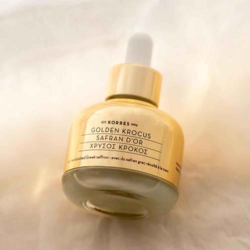 KORRES Golden Krocus Anti-Aging Face Serum with Greek Saffron, Lightweight Skincare Treatment for Radiance, Hydration & Firmness, Fine Line & Wrinkle Serum For Women & Men, Clean Beauty, 1 Fl Oz