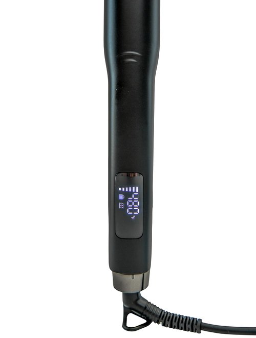 Liselle Beauty Products Ebony Edition Flat Iron Hair Straightener – 1.25-inch Wide Titanium Straightener Iron All Hair Types – Fast Heating Travel Iron for Smooth, Frizz-Free