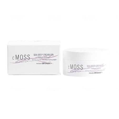 cMOSS BEAUTY Sea Moss Infused Sea Deep Cream Gel Formulated with Glycolic Acid, Hyaluronic Acid, and Vitamins A,C,E to Deeply Hydrate Skin and Smooth Fine Lines