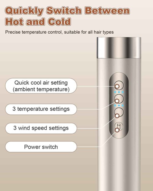 Hupifaz 8 in 1 Hair Styler & Hair Dryer, Auto Wrap Curler, High-Speed 110000 RPM Frizz-Free Blow Dryer, Curl Diffuser, Hot Air Styler for Fast Drying, Curling, Straightening, Volumizing