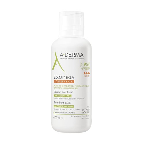 Baume Emollient Exomega Control Peaux Seches A Tendance Atopique 400ml A-derma