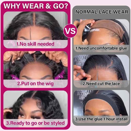 Ailwelia Glueless 5x5 Body Wave Bob Wig Human Hair 200% Density Wigs For Black Women Human Hair Hd Lace Closure Wigs Wear And Go Glueless Closure Bob Wig Human Hair 18inch