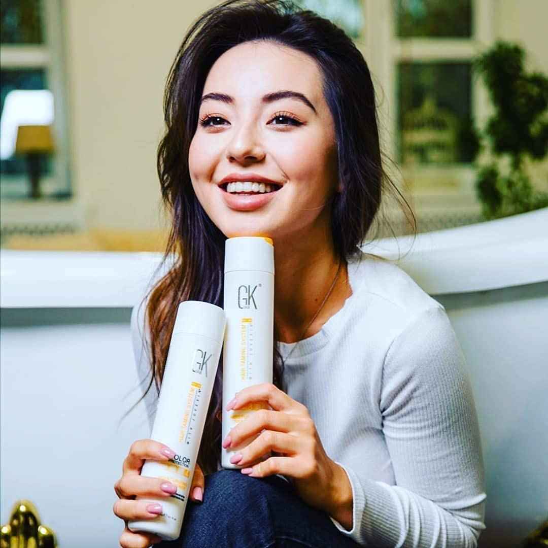 GK HAIR Global Keratin Leave in Conditioner Cream For Detangling Smoothing Strengthening 130ml - rgan Oil Hair Serum-Moisturizing Shampoo and Conditioner Set