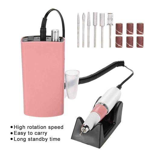 Romantic Presentus -801 portable, Long-Term Use Nail Drill Machine, Durable Just Use Nail Drill, Salon Shop for Home Beauty Salon Manicure(US standard 110V)
