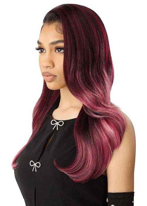 Outre Lace Front Wig -Perfect Hair Line 13X6 - True Frontal Peak Edge 708 (OFF BLACK 1B)