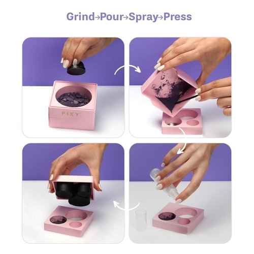 FIXY Repair Kit Repressing tool for Eyeshadow, Blush, & Highligher + Ultimate Refill with 30 pans and FIXY Binder