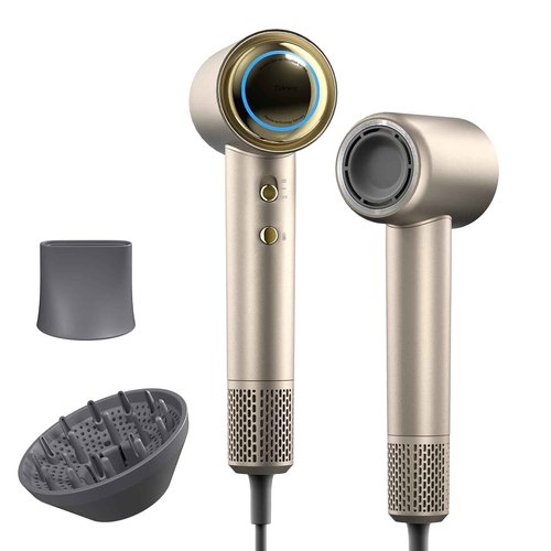 Tideway Hair Dryer, Blow Dryer with Diffuser High-Speed Plasma Ionic Low Noise for Fast Drying, Travel Hair Dryer for Women and Man, Curly/Wavy & Long/Thick Color-Treated Hair H11
