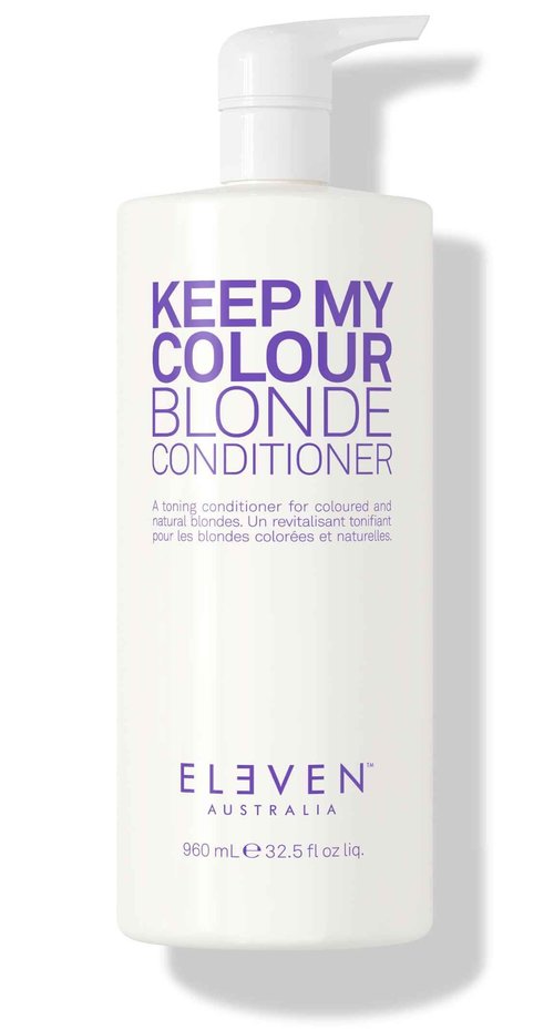 ELEVEN AUSTRALIA Keep My Colour Blonde Conditioner - Purple Conditioner for Blonde & Silver Hair, Color Protecting & Toning, Neutralizes Brass for Women & Men, Sulfate Free, Vegan - 32.5 fl oz