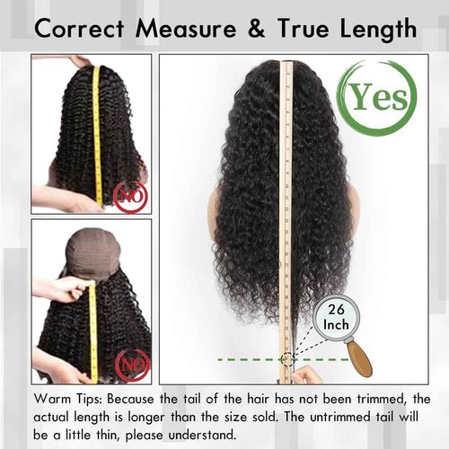 YINGRUN Deep Wave Bob Wig Human Hair 14 Inch Glueless Wigs HD Lace Closure Wig Human Hair Curly Wig Natural Black