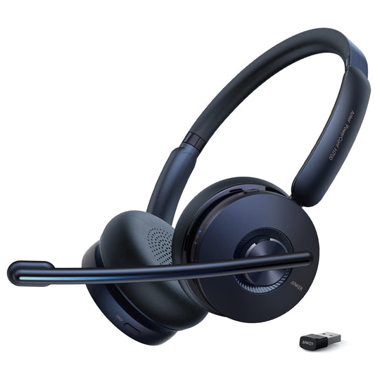 Anker PowerConf H700, Bluetooth Headset with Microphone, Active Noise Cancelling, Audio Recording and Meeting Transcription, AI-Enhanced Calls (Headset)