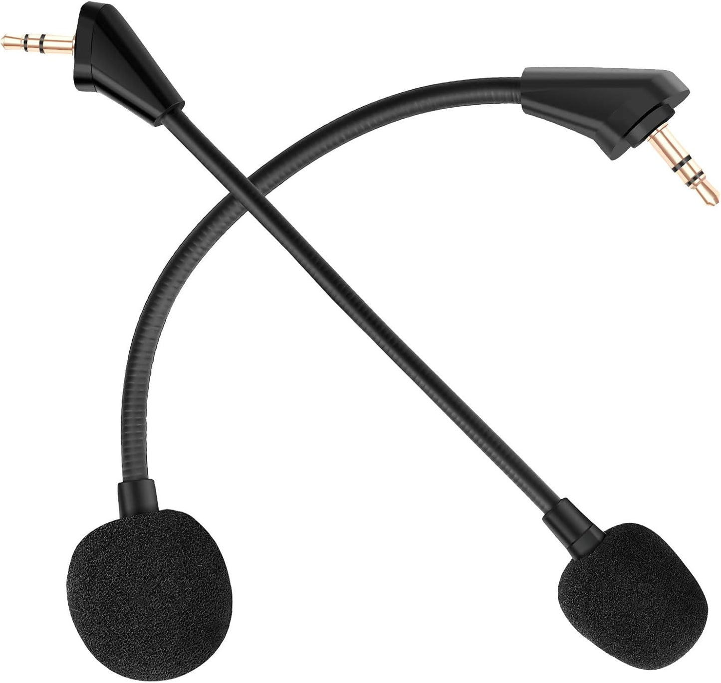 AKKE Cloud Alpha Pro Replacement Mic 2 PCS 3.5mm Detachable Game Microphone Boom Compatible Cloud Alpha S, Alpha PRO Gaming Headsets