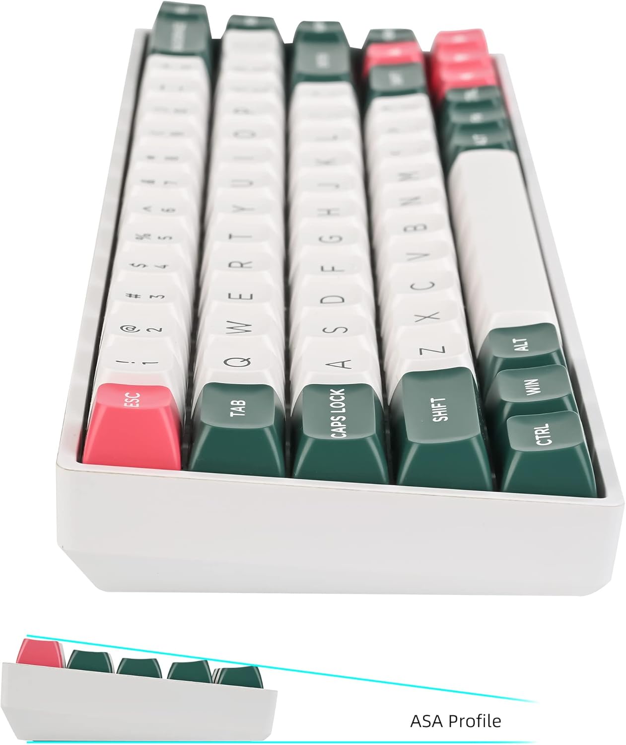 140 Keys Gradient Keycaps Side Printed Keycap Set Cherry Profile PBT Keycaps Double Shot Shine Through Custom Keycaps for Mechanical Gaming Keyboards(Minutest Dust)