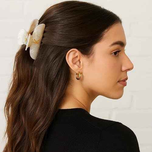 Initial Cute Hair Clips - Letter Elegant Hair Claw Clips, Fashion Glitter Claw Clips Durable Hair Clips, Wedding Gift, Bridesmaid Gifts, Birthday Gifts, Christmas Gift, Letter A