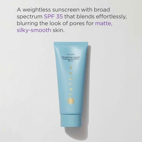 Tatcha Silken Pore Perfecting Sunscreen SPF 35 | Lightweight Sunscreen with Matte Finish and UVA/UVB Protection, 60 ml | 2 oz