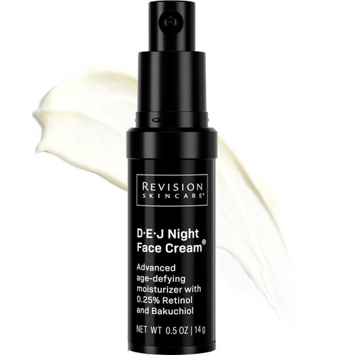 Revision Skincare D·E·J Night Face Cream®, Anti Aging Moisturizer, Antioxidant Rich with Retinol and Bakuchiol, 0.5 oz
