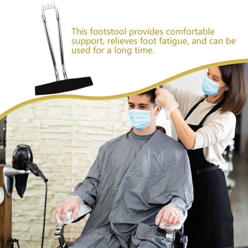 Beaupretty Salon Chair Footrest Hair Salon Chair Foot Rest Rack s Rest Replacement Pedal for Rest Pedal s Stainless Steel Barber
