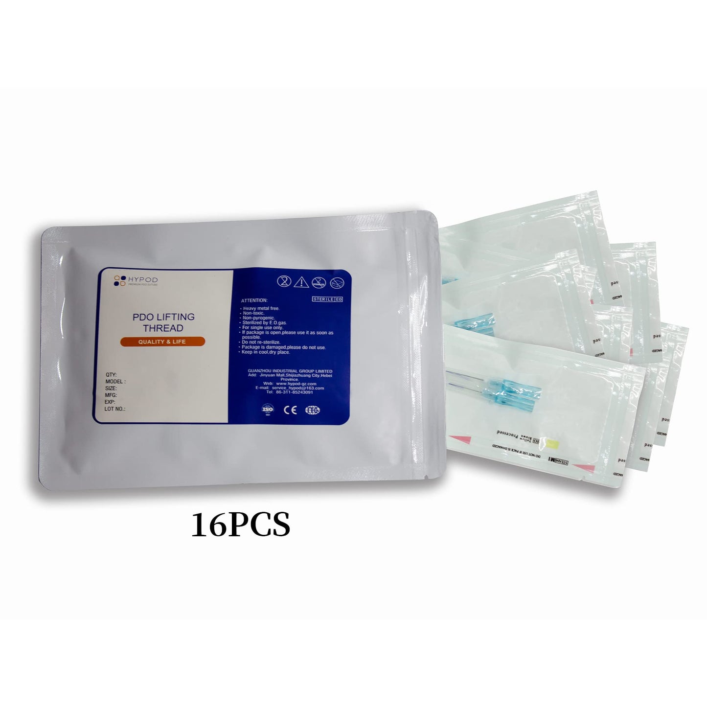 HYPOD Pdo Multi Thread Can Be Dispersed Into Several Extremely Thin PDO Threads 16 PCS (23G38MM)