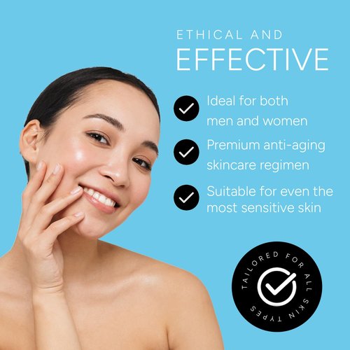 Rachel Moayer Skin RM Anti-Aging Face Cream, AHA 12%, Acne Control & Anti-Wrinkle Moisturizer, Hydrating Peptide Collagen Production for Men & Women