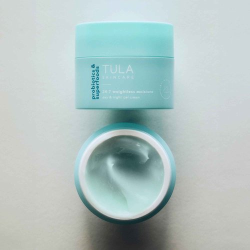 TULA Skin Care 24-7 Weightless Moisture Hydrating Day & Night Cream - Supersize, Anti-Aging Lightweight Gel Cream Moisturizer for Face, Contains Watermelon & Blueberry Extract, 3.4 oz.