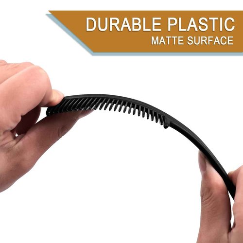 500pcs Combs In Bulk Individually Wrapped, Colorful Hair Combs, Bulk Combs For Homeless Individually Wrapped For Women,Kids,Hotel,Airbnb,Shelter,Homeless(black,yellow,pink,blue,purple)