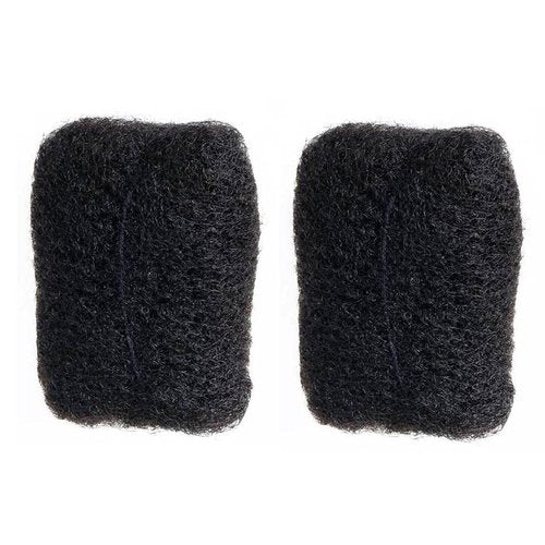 BESHINNAAUL Afro Kinky Bulk Human Hair,2 Bundles/Package,50 Grams/1.76 Oz Each Bundle,Natural Black #1B Ideal for Dreadlocks Extension,Twists and Braids #1B,12inch