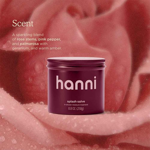 HANNI Splash Salve Body Mask, In-Shower Moisturizer with Coconut, Jojoba, Shea Butter & Glycerin, Deep Conditioning for All Skin Types, 250 mL / 8.8 oz (Pack of 2)