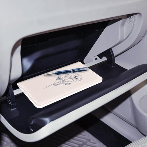 CoBak Car Registration and Insurance Holder - Vehicle Glove Box Car Organizer,Auto Truck Comparment Accessories Case with Magnetic Closure for Essential Document,Driver License,Cards