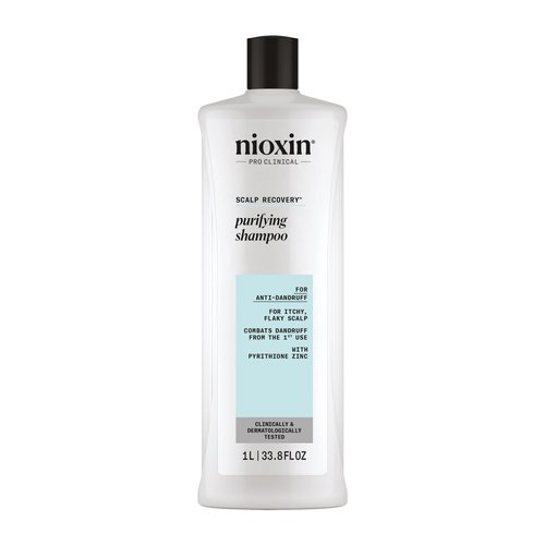 Nioxin Scalp Recovery Purifying Shampoo | For Dandruff and Itchy Scalp | With Pyrithione Zinc and Green Tea Extracts| 33.8 Fl oz.