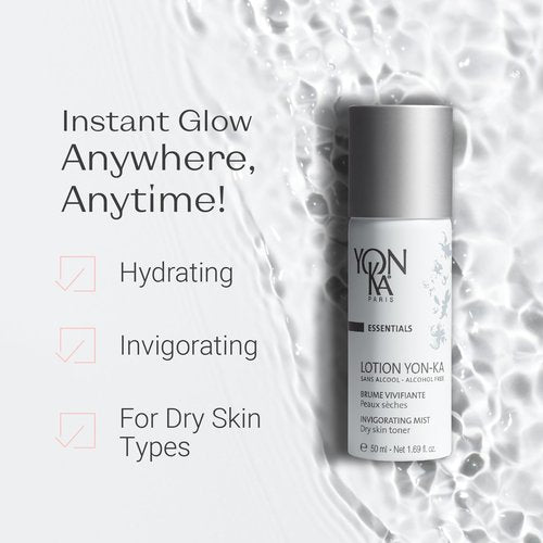 Yon-Ka Hydrating Face Toner, Natural Toning Spray for Dry & Sensitive Skin with Hydrating Face Toner Travel Size | Alcohol-Free and Paraben-Free | Set of 2, 6.76 fl oz and 1.69 fl oz