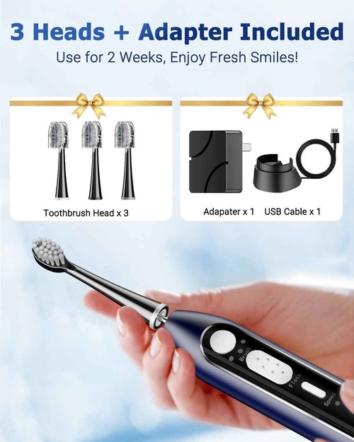 Ducard Electric Toothbrush with Water Flosser Combo for Adults: 3 Brushing Modes & 5 Floss Speeds- Rechargeable Teeth Cleaner with 500mL Tank- Gum Care & Whitening, Travel-Friendly & Family Use
