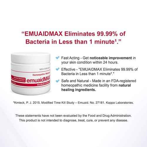 emuaid EMUAIDMAX Nail Fungus Kit - EMUAIDMAX Maximum Strength 2oz with Silver Ionic Socks Therapeutic Moisture Bar is suitable for Nail Fungus, Athlete’s Foot, Foot Ulcers, Cracked Heels.