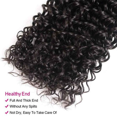 UNICE Human Hair Bundles Curly 8 10 12 inch 100% Unprocessed Malaysian Virgin Weave 3 Bundle Real Natural Black Human Hair Extensions 1B Natural Black Color for Women