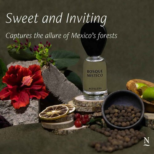 Nopalera Bosque Místico Eau de Parfum - Clean Fragrance for Women and Men - Sweet Hibiscus and Vibrant Citrus Zest, Long-Lasting, Free From Artificial Ingredients, 50 ML