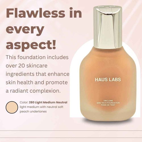 Haus Labs Triclone Skin Tech Foundation - 280 Light Medium Neutral