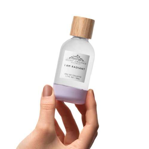 SCENT BEAUTY Scent-Organix I Am Radiant Perfume for Men & Women - Evocative Florals Scent with Notes of Lily-Of-The-Valley, Hyacinth & Vetiver - Non-Toxic, Vegan & Biodegradable Perfume - 1.7fl Oz