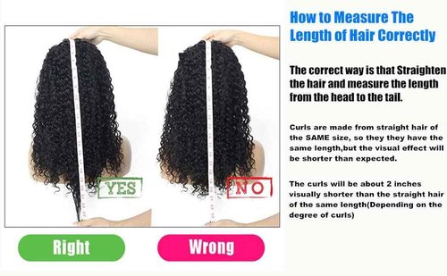 Lauberita Long Human Hair Headband Wig Brazilian Curly Headband Wig Human Hair Deep Wave Wig Glueless Hair None Lace Front Natural Color(22 inch)