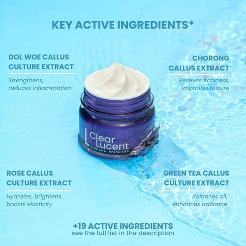 ClearLucent K-Miracle AgeDefy Renewing Emulsion - Anti-Aging Face Cream with Korean Plant Stem Cells - Hydrates, Firms, Illuminates - 23+ Actives - K-Beauty Moisturizer - 2.11oz