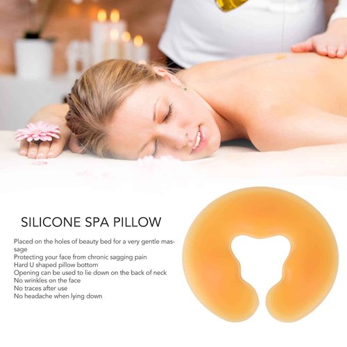 Soft Massage Face Relax Pillow, Headrest Overlay Weigh Silicon Silicone SPA Beauty Salon Skin Care Head Cushion Pad