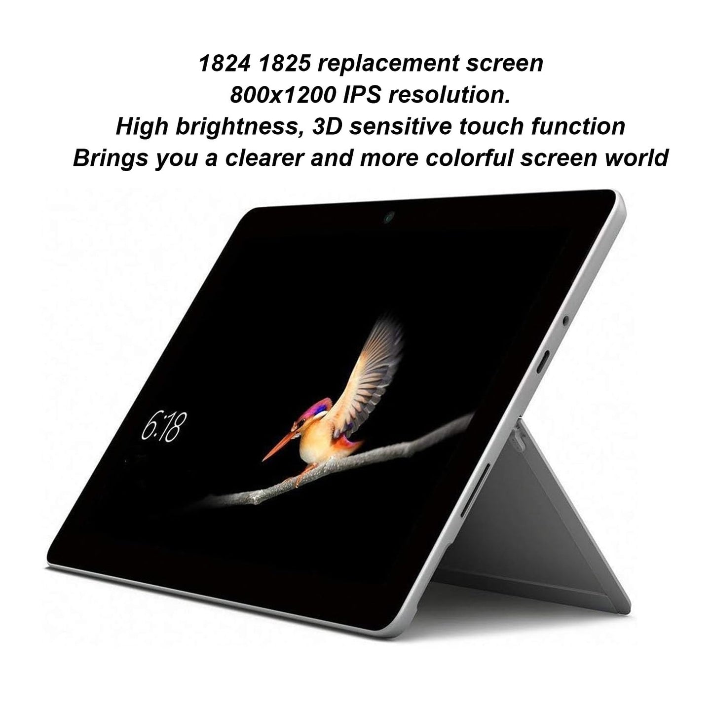 10.5 inch Screen Replacement for 1 1824 1825 LQ100P1JX51, 1800x1200 LED Display Digitizer Assembly