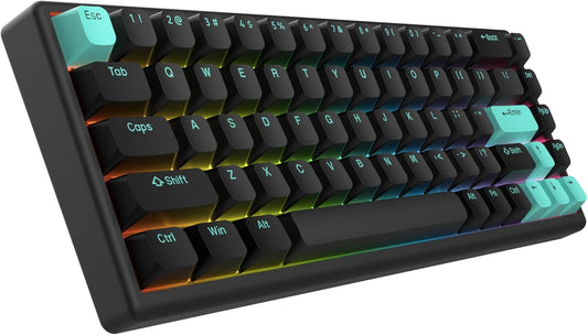 ARBITER Polar 65 - CNC Magnetic Gaming Keyboard w Rapid Trigger, Hall Effect Switches, CNC Aluminum Frame, Rapid Key, 65% Compact, Bright RGB, Dual-Shot PBT Keycaps - Kumo Blue