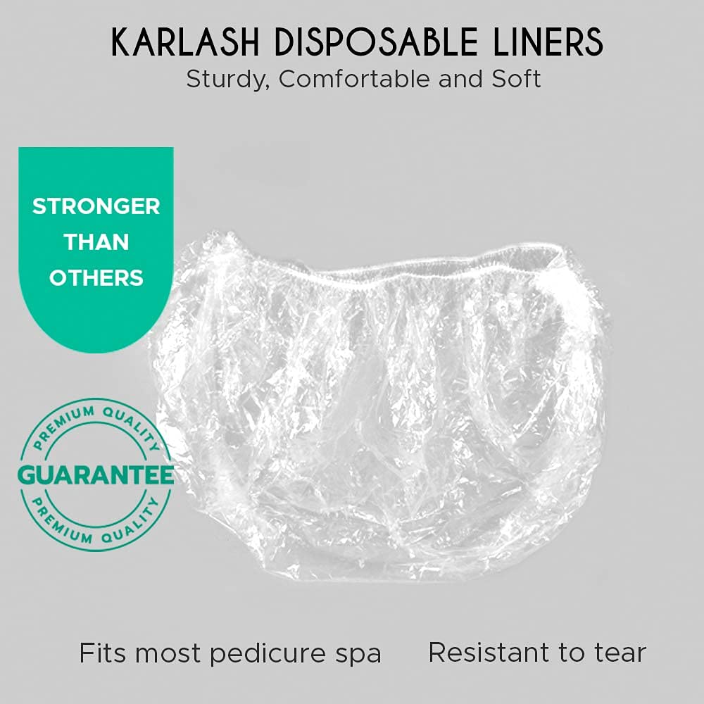 PandaSpa by Karlash Ultra Premium Spa Disposable Liners One Size Fits most Pedicure Spa 100pcs (500 Count (Pack of 1))