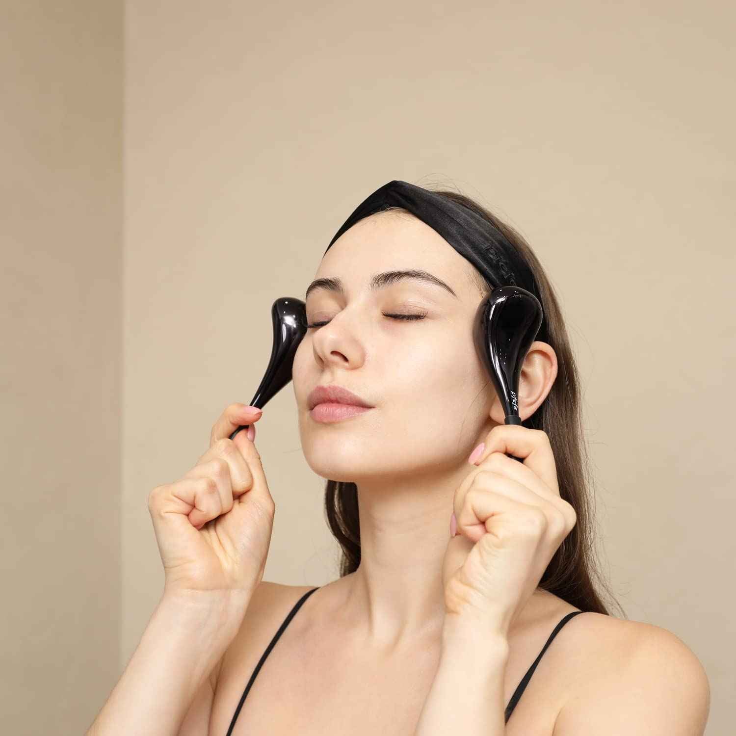 Pfefe Cryo Sticks for Face, Ice Globes Cryo Globes for Facials, Esthetician Supplies Gifts, Unbreakable Stainless Steel Ice Roller Cooling Spa Balls with Storage Case