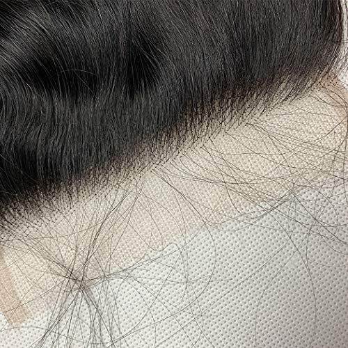 Luwigs 5x5 HD Lace Closure Human Virgin Hair Body Wave Pre Plucked Swiss Lace 5x5 Closure with Baby Hair Bleached Knots Natural Color Free Part