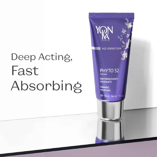 Yon-Ka Phyto 52 Skin Firming Cream | Anti-Aging Facial Moisturizer and Night Creme | Tighten Skin and Reduce the Look of Pores with Vitamin E | Paraben-Free | 1.41 oz