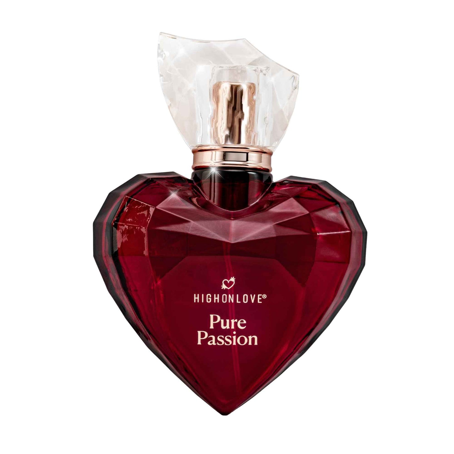 HIGHONLOVE Pure Passion Perfume - Floral, Fruity Fragrance for Women with Notes of Bitter Orange, Damson Plum, Jasmine, Rose & Vanilla - Crafted with Clean Ingredients by High On Love (80 ml)