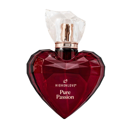 HIGHONLOVE Pure Passion Perfume - Floral, Fruity Fragrance for Women with Notes of Bitter Orange, Damson Plum, Jasmine, Rose & Vanilla - Crafted with Clean Ingredients by High On Love (80 ml)